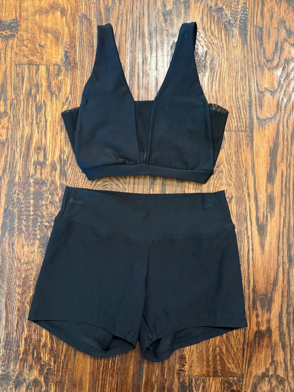 Bluewater Black Dance Crop Top and Shorts Set